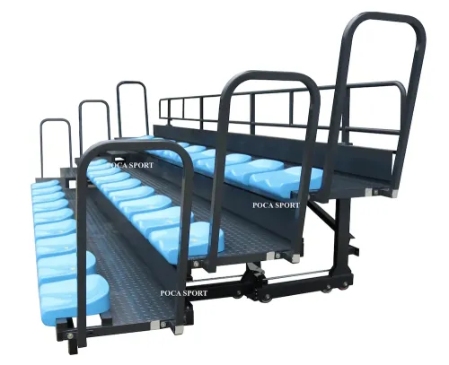 Khán đài xếp lồng 3 hàng, lối cầu thang bên phải hoặc trái, sức chứa 27 người