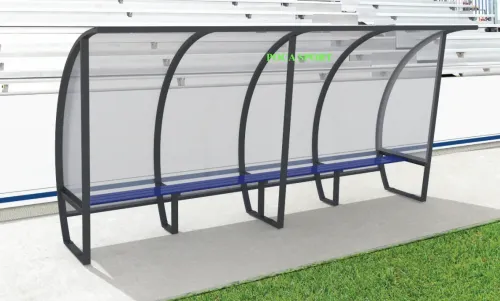 Băng ghế Ban huấn luyện nhôm, sức chứa 8 người
