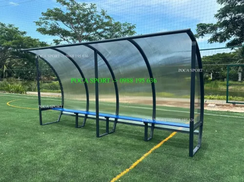 Băng ghế Ban huấn luyện nhôm, sức chứa 8 người